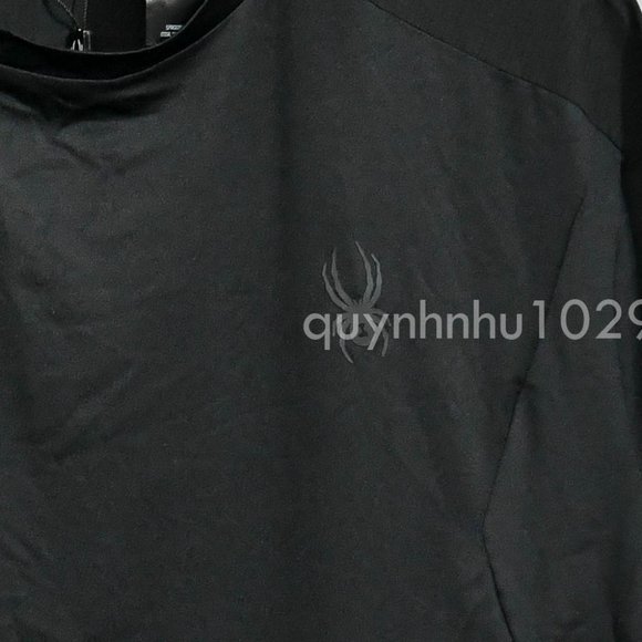 NWT Spyder Men's Active short Sleeve Tee T-Shirt ProWeb in  black - Picture 3 of 6